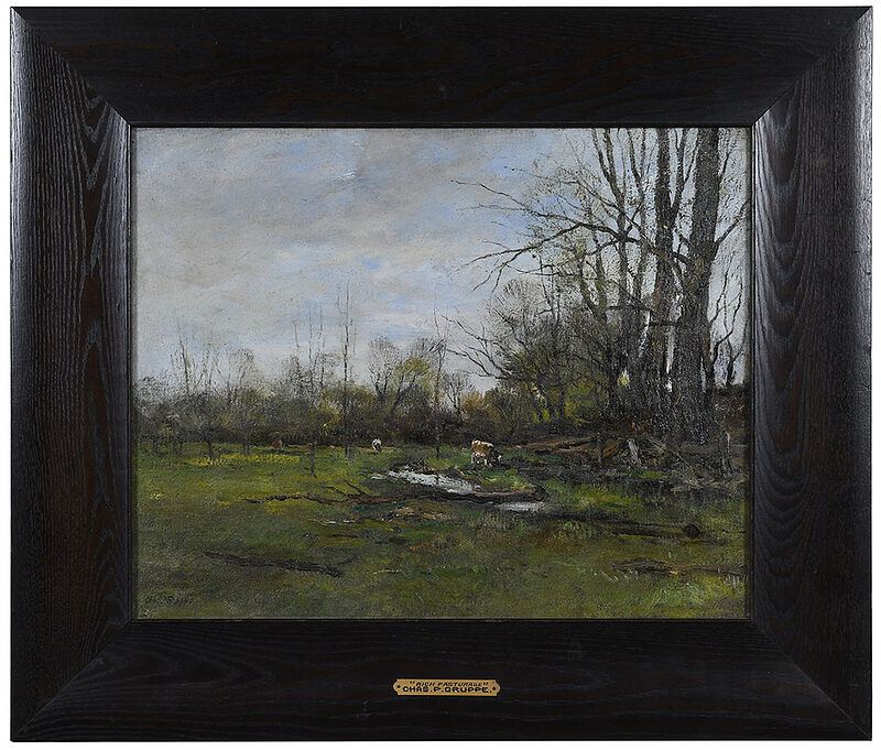 Appraisal: Charles Paul Gruppe American - Rich Pasturage signed lower left