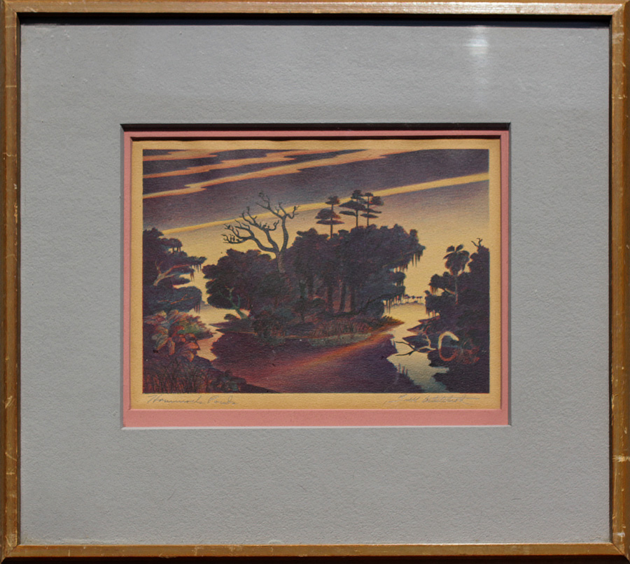 Appraisal: WHITEHEAD Buell American - ''Hammock Ponds'' Color Lithograph sight size