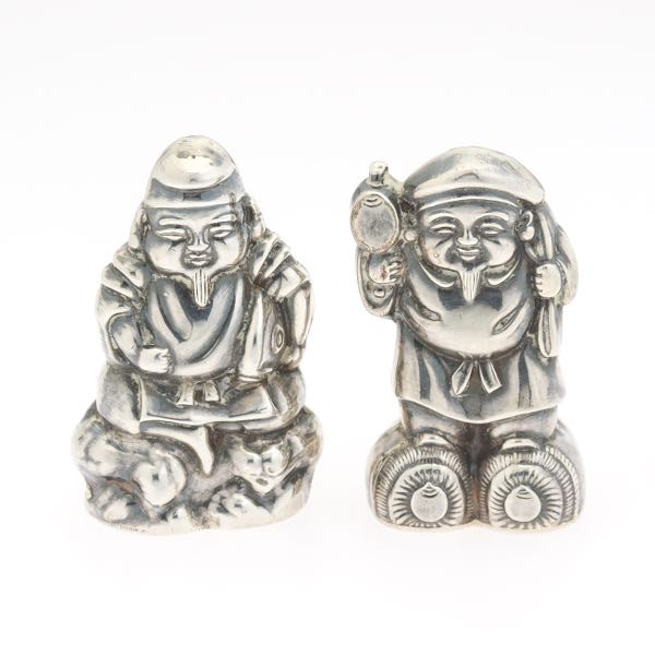 Appraisal: PAIR OF FIGURAL SALT AND PEPPER SHAKERS