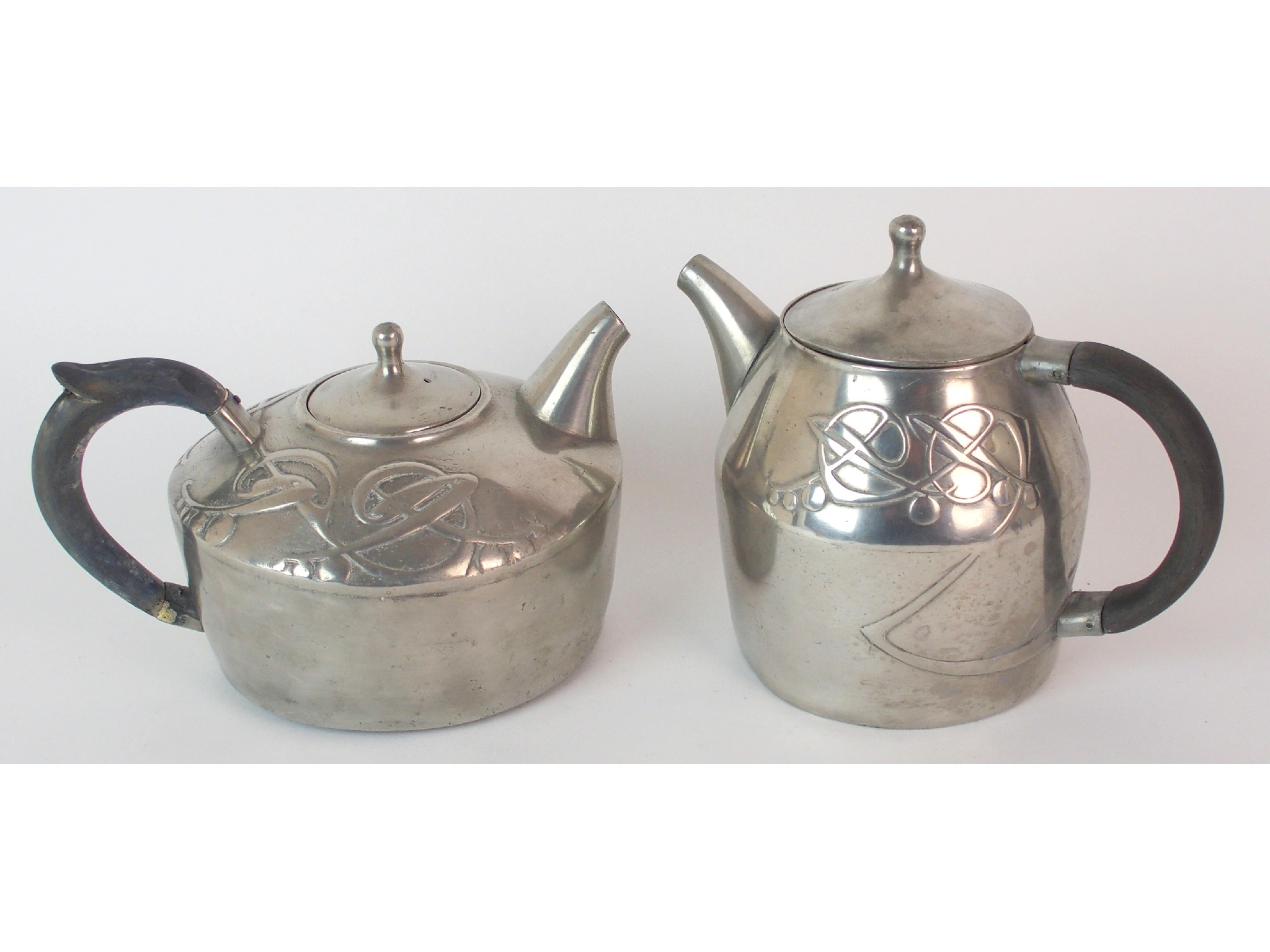 Appraisal: Archibald Knox for Liberty Co Tudric Pewter tea pot and