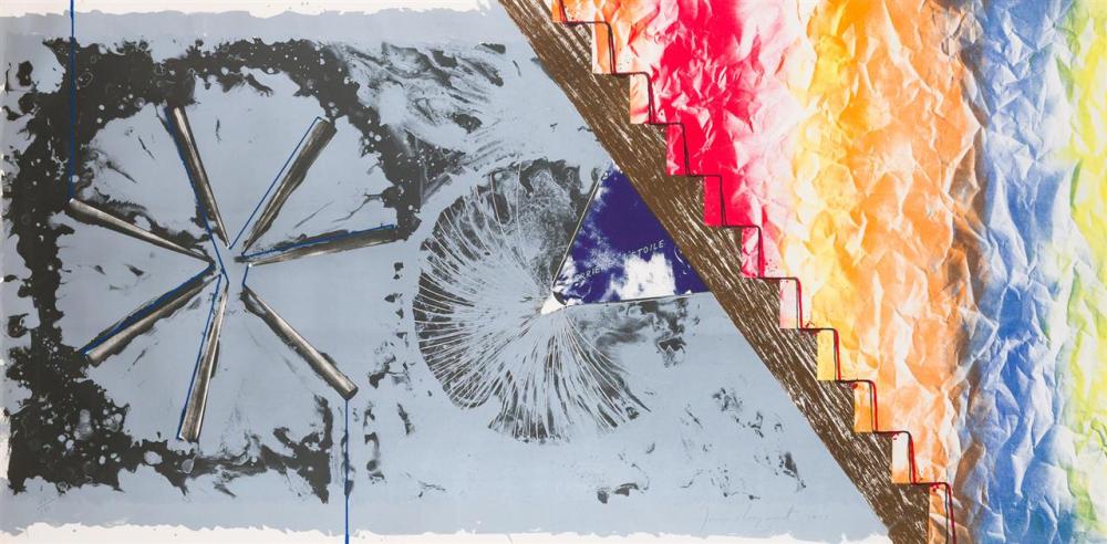 Appraisal: JAMES ROSENQUIST American - Derriere l'Etoile color lithograph on Arches