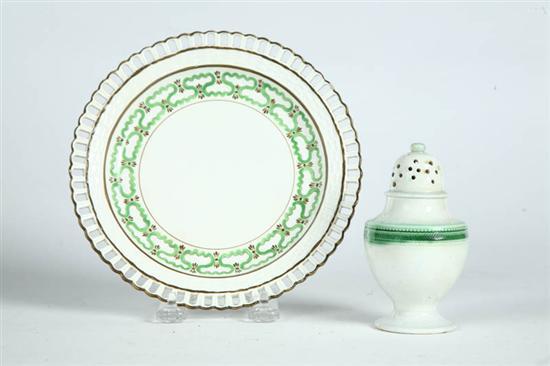 Appraisal: TWO PIECES OF PEARLWARE England early th century Includes a