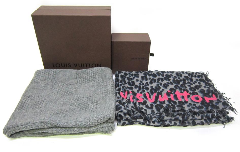 Appraisal: TWO LOUIS VUITTON SCARVES EACH IN A BOX TWO LOUIS