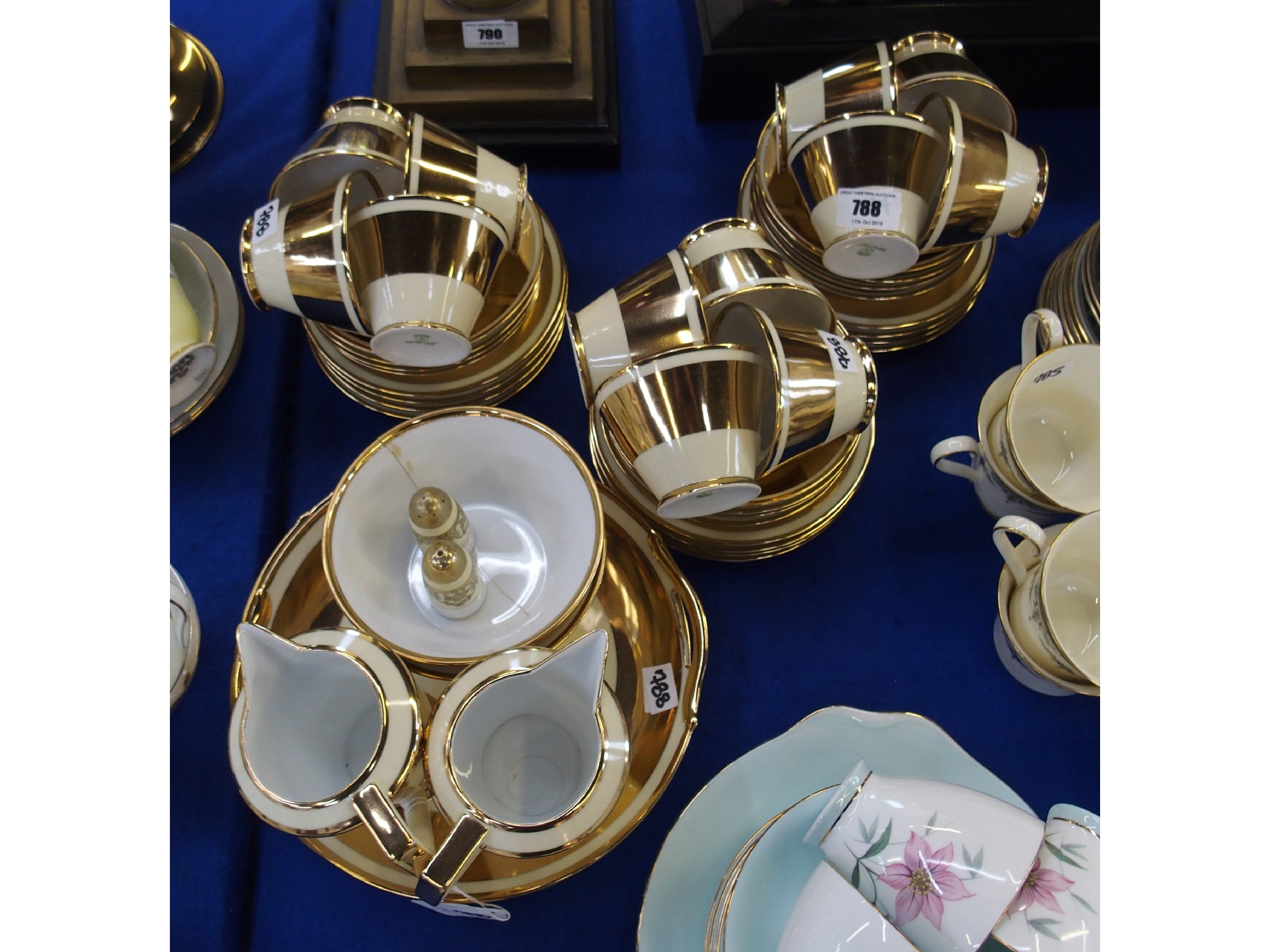 Appraisal: Noritake Art Deco tea set for twelve