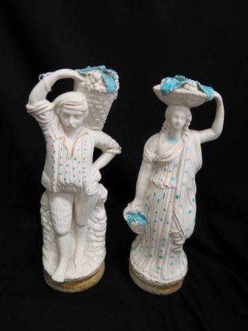 Appraisal: Pair of German Bisque Figurines Fruit Sellers man and woman