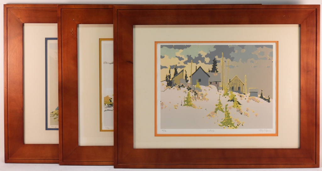 Appraisal: PC ROBERT GENN CANADAIAN LANDSCAPE SERIGRAPH Canada - Group includes