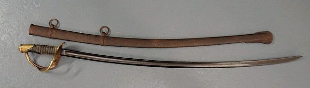 Appraisal: Civil War U S Cavalry saber marked U S l