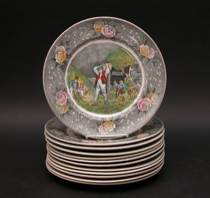 Appraisal: A Set of Adams Dinner Plates Twelve Adams dinner plates