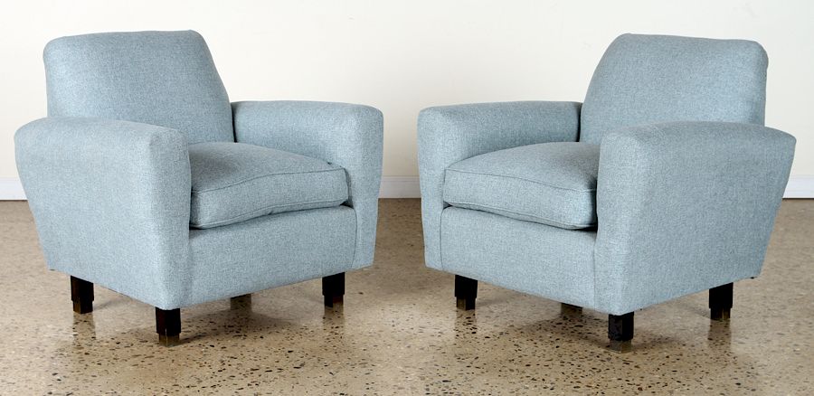 Appraisal: PAIR WHIMSICAL ITALIAN CLUB CHAIRS C A whimsical pair of