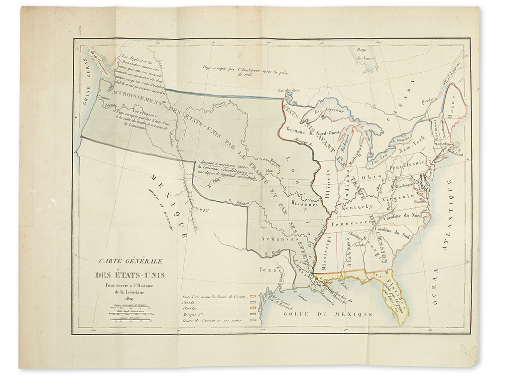 Appraisal: LOUISIANA TERRITORY Barb -Marbois Fran ois Marquis de Histoire de