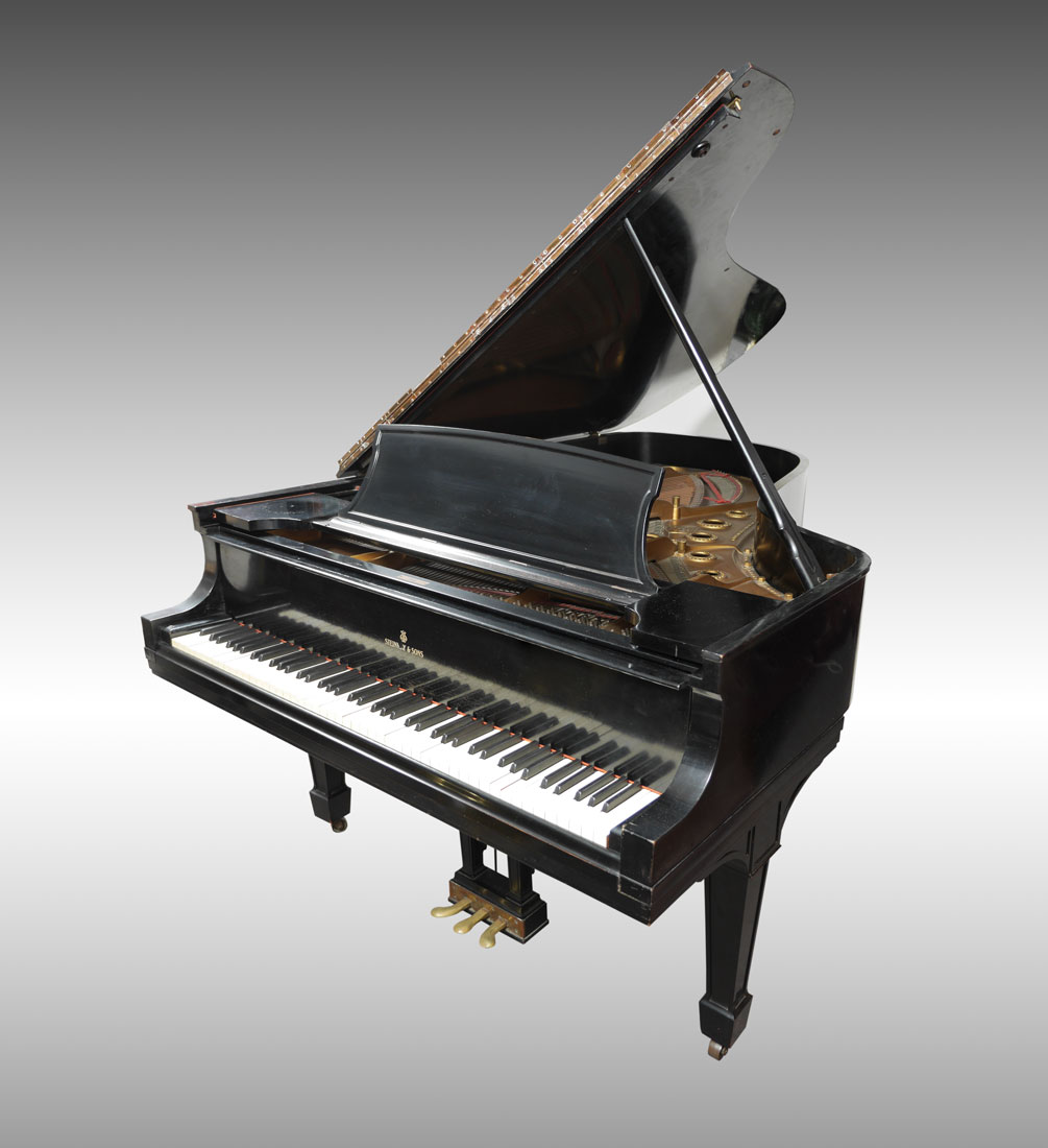 Appraisal: STEINWAY EBONIZED MODEL B GRAND PIANO The classic Model B