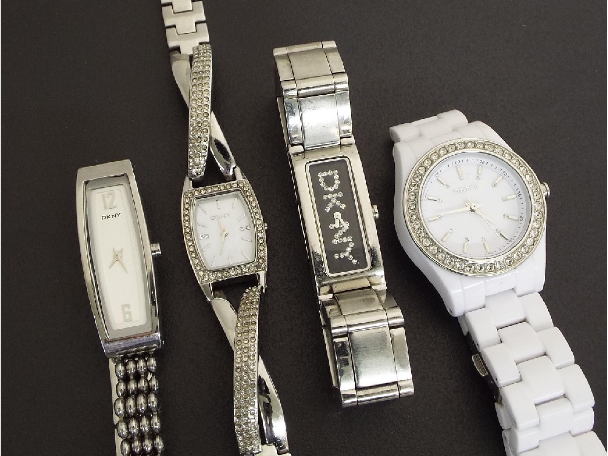 Appraisal: Four DKNY ladies wristwatches