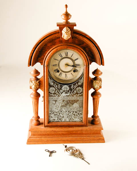 Appraisal: Ansonia King Oak Clock day time and strike H W