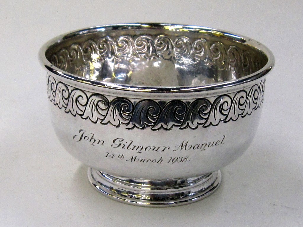 Appraisal: Arts and Crafts silver christening bowl by Liberty Co Birmingham