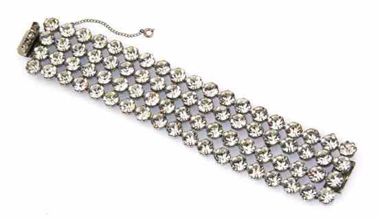 Appraisal: A Multistrand Rhinestone Bracelet