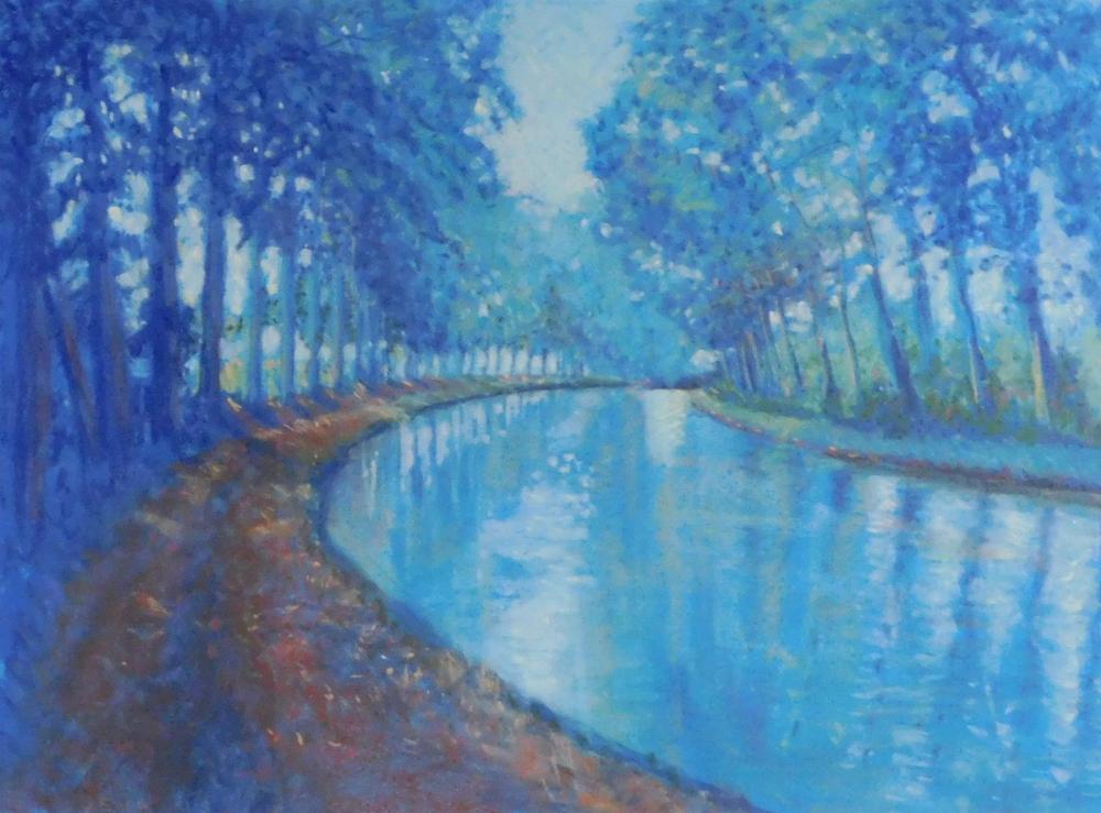 Appraisal: Barbara Jenkins American th st C Canal du Midi pastel