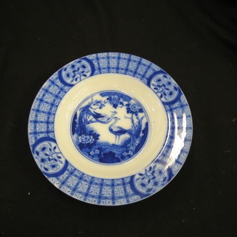 Appraisal: Flow Blue Mongolia Bowls by JohnsonBrothers bird foliage excellent