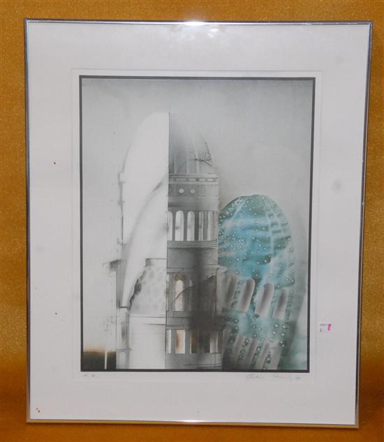 Appraisal: PETER PAUL b Color lithograph Dome Signed proof and dated