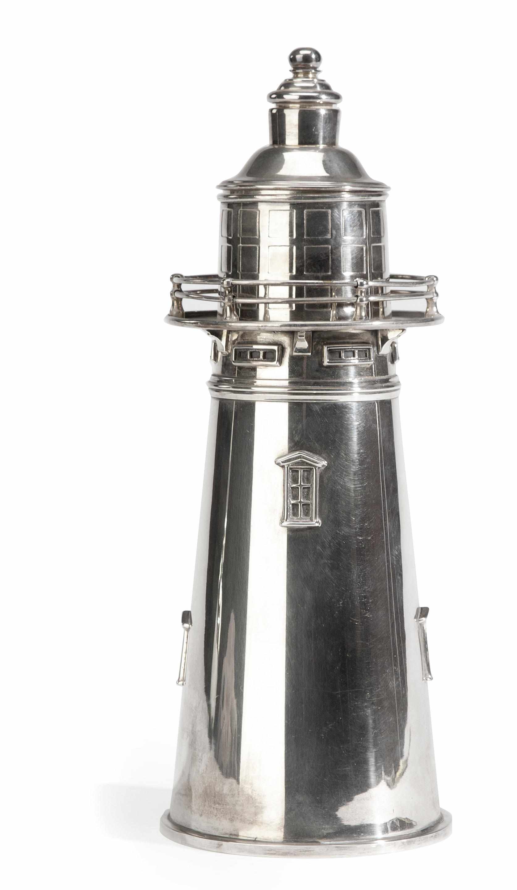 Appraisal: An English silver plated cocktail shaker second quarter th century