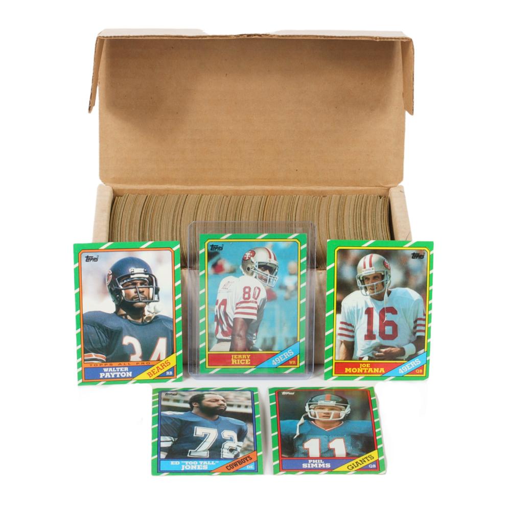 Appraisal: TOPPS COMPLETE FOOTBALL CARD SET JERRY RICE ROOKIE Topps Complete