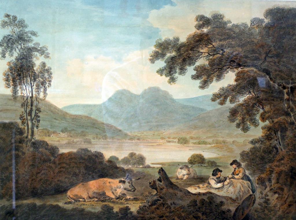 Appraisal: ATTRIBUTED TO JULIUS CAESAR IBBETSON - THE LANGDALES FROM TROUTBECK