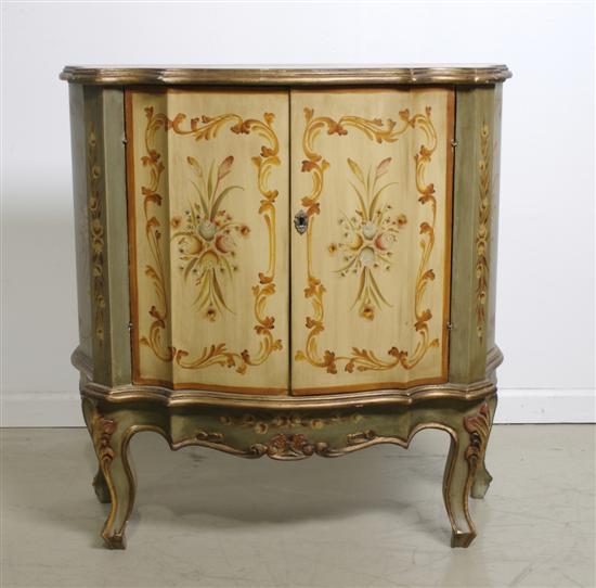 Appraisal: An Italian Painted Console Cabinet Height x width x depth