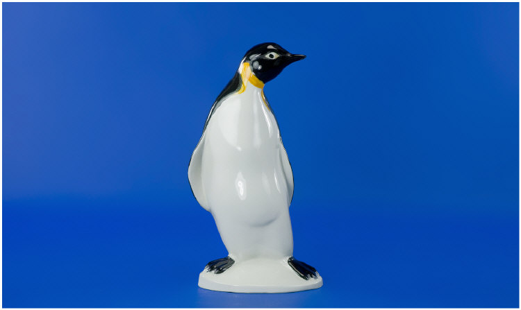 Appraisal: Poole Pottery Large Figure of a Penguin inches in height