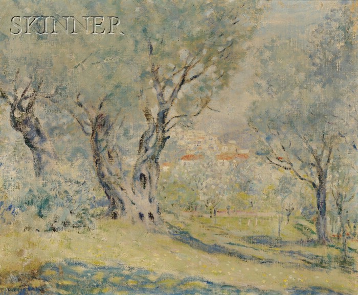 Appraisal: Frederick Carl Frieseke American - Olive Trees Cagnes Signed F