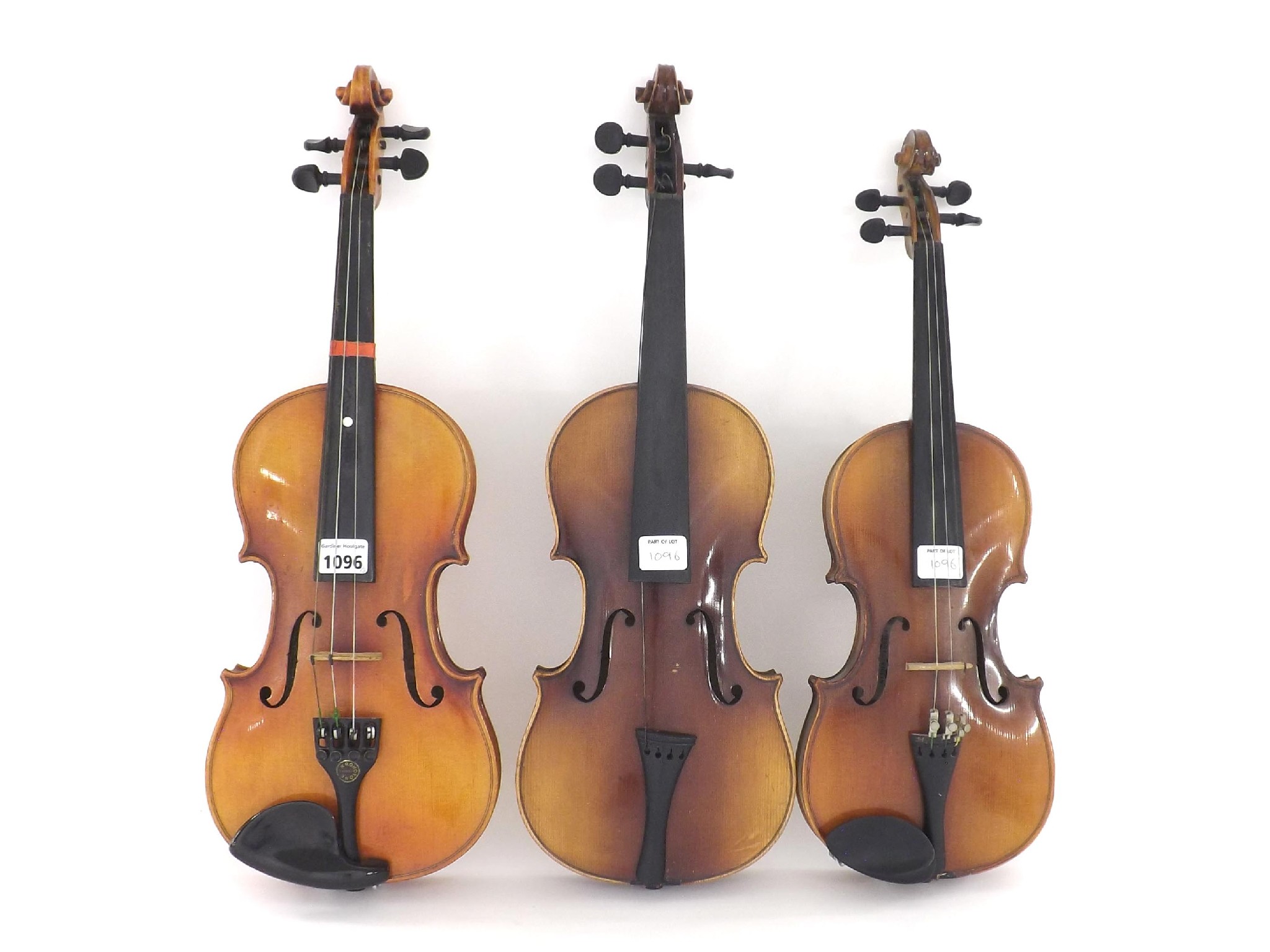 Appraisal: German three-quarter size violin labelled C Meisel cm also a