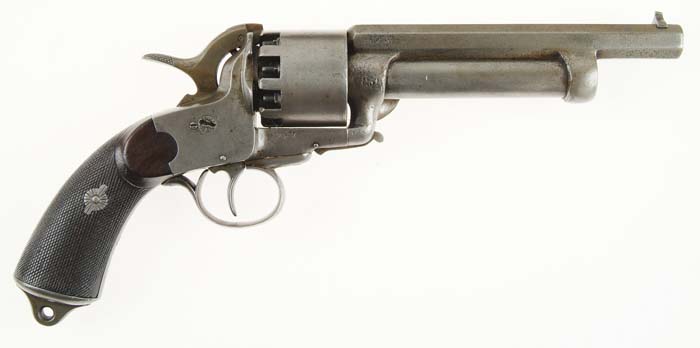 Appraisal: SECOND TYPE PARIS LEMAT GRAPESHOT PERCUSSION REVOLVER Cal mm rifled