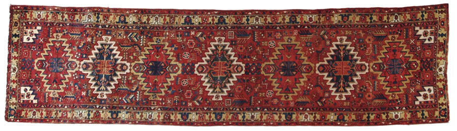 Appraisal: NORTH WEST HERIZ STYLE ORIENTAL RUNNER Last half of the