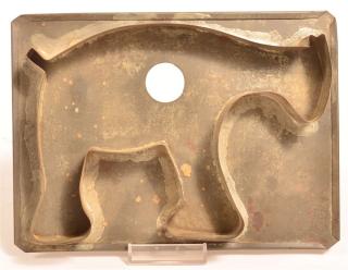 Appraisal: Large Stylized Horse Tin Cookie Cutter Signed S Stern Maker