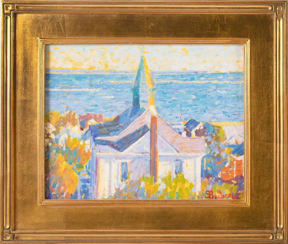 Appraisal: SAM SAMIR BARBER MASSACHUSETTS ITALY B TOWN HALL PROVINCETOWN OIL