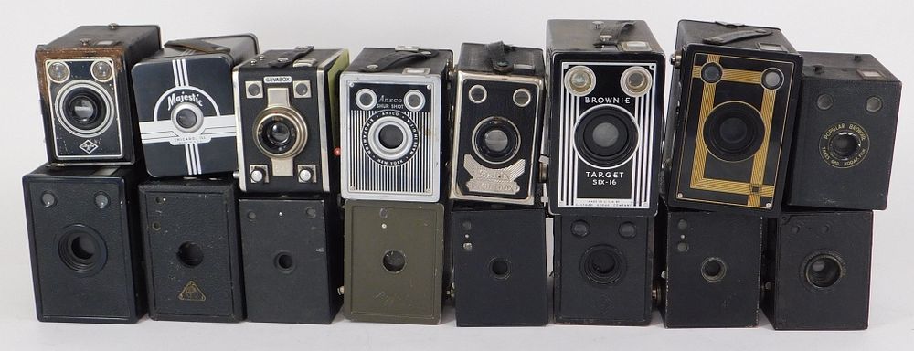 Appraisal: Lot of Box Cameras Lot of box cameras Includes Agfa