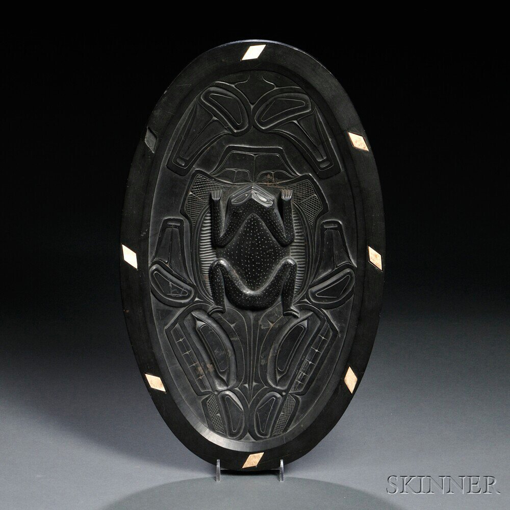 Appraisal: Haida Argillite and Platter c second half th century with