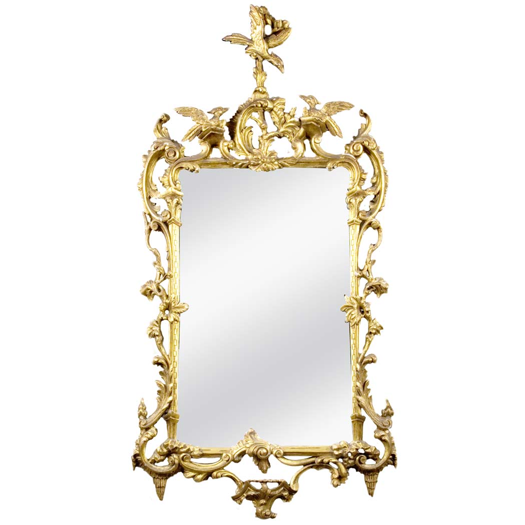 Appraisal: George III Style Gilt-Wood Mirror Height inches width inches C