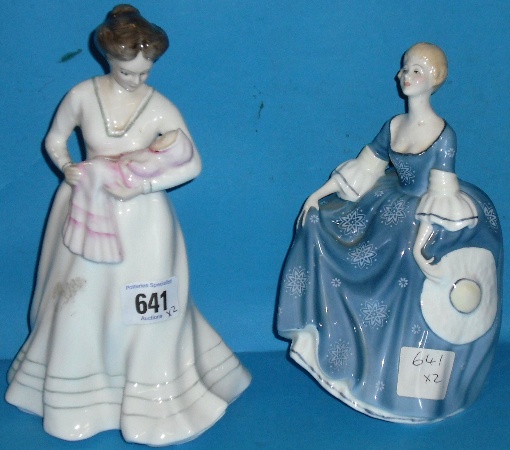 Appraisal: Royal Doulton Figures Hilary HN and Christening Day HN