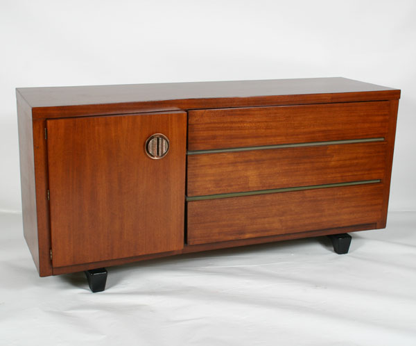 Appraisal: Modern server dresser possibly Glenn of California angled top set-out