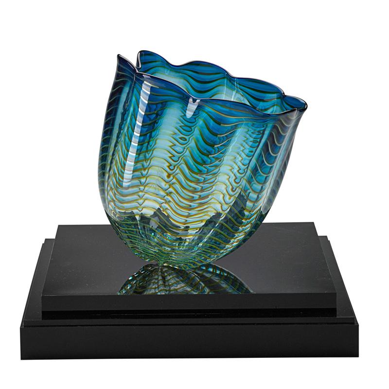 Appraisal: DALE CHIHULY PORTLAND PRESS Seaform vase Condition Report Excellent condition