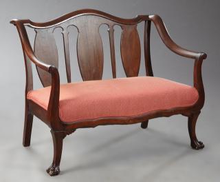 Appraisal: American Late Classical Style Carved Mahogany Wind American Late Classical