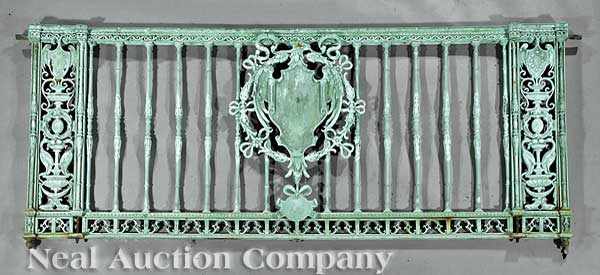 Appraisal: Two Superb Beaux Arts Bronze and Copper Railings early th