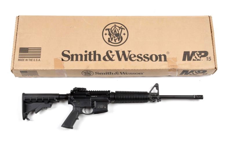 Appraisal: Boxed S W Model M P Semi-Auto Rifle Serial SR