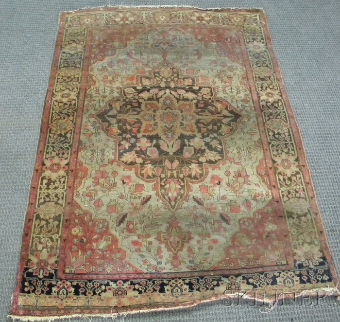 Appraisal: Sarouk Rug West Persia th century ft in x ft