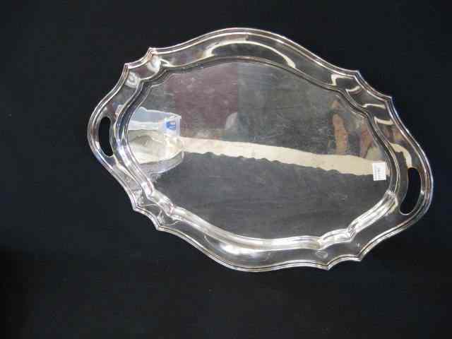 Appraisal: Reed Barton Silverplate Butlers Tray handled '' x ''