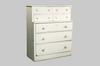 Appraisal: CHEST OF DRAWERS - Unusual country stepback chest of drawers