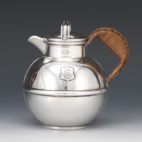 Appraisal: CURRIER ROBY FOR GORHAM STERLING SILVER INDIVIDUAL HOT WATER POT