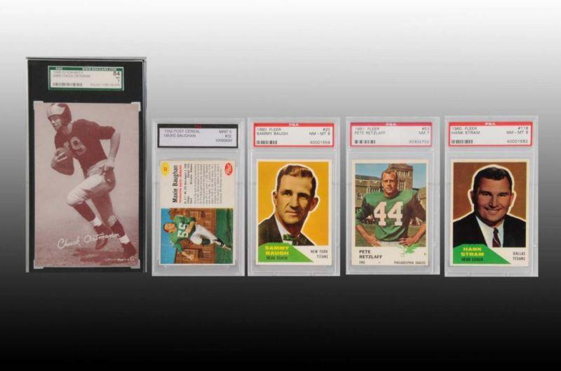 Appraisal: Lot of Assorted s - s Football Cards Description Contains