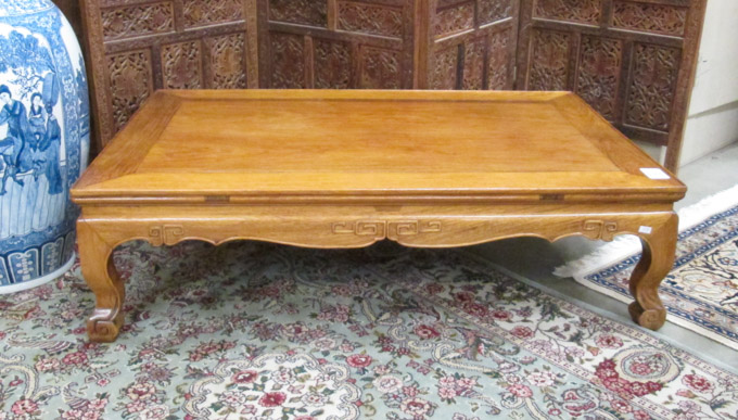 Appraisal: A RECTANGULAR MING-STYLE COFFEE TABLE Chinese th century H x