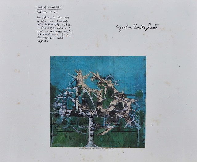 Appraisal: After Graham Sutherland British - Study of Thorns Forest with