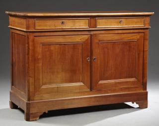 Appraisal: French Louis Philippe Carved Cherry Sideboard t French Louis Philippe